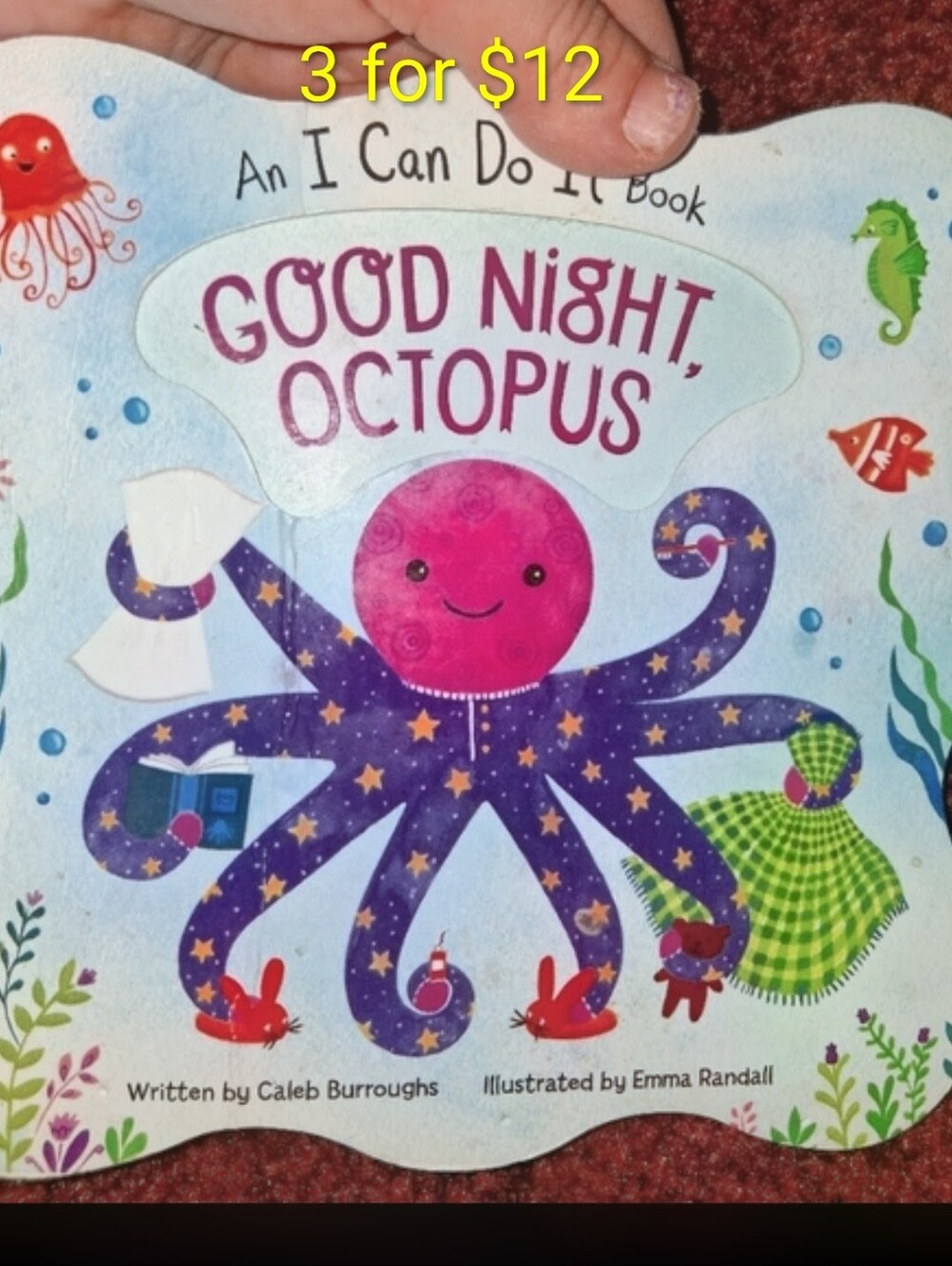 Good Night Octopus Children's Book AN i Can Do It BOARD BOOK